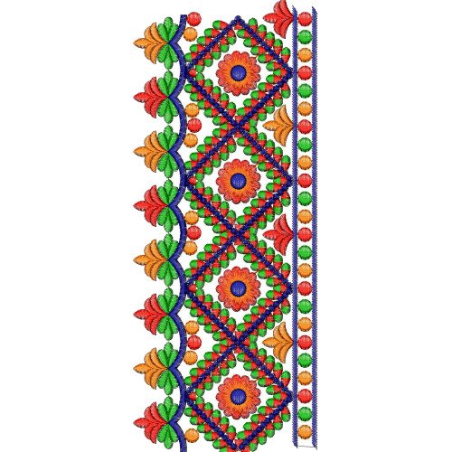 Colorfull Saree Lace Embroidery Designs 25757