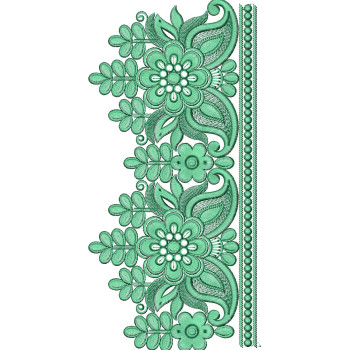 Saree Border Embroidery Design 25776