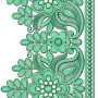 Saree Border Embroidery Design 25776