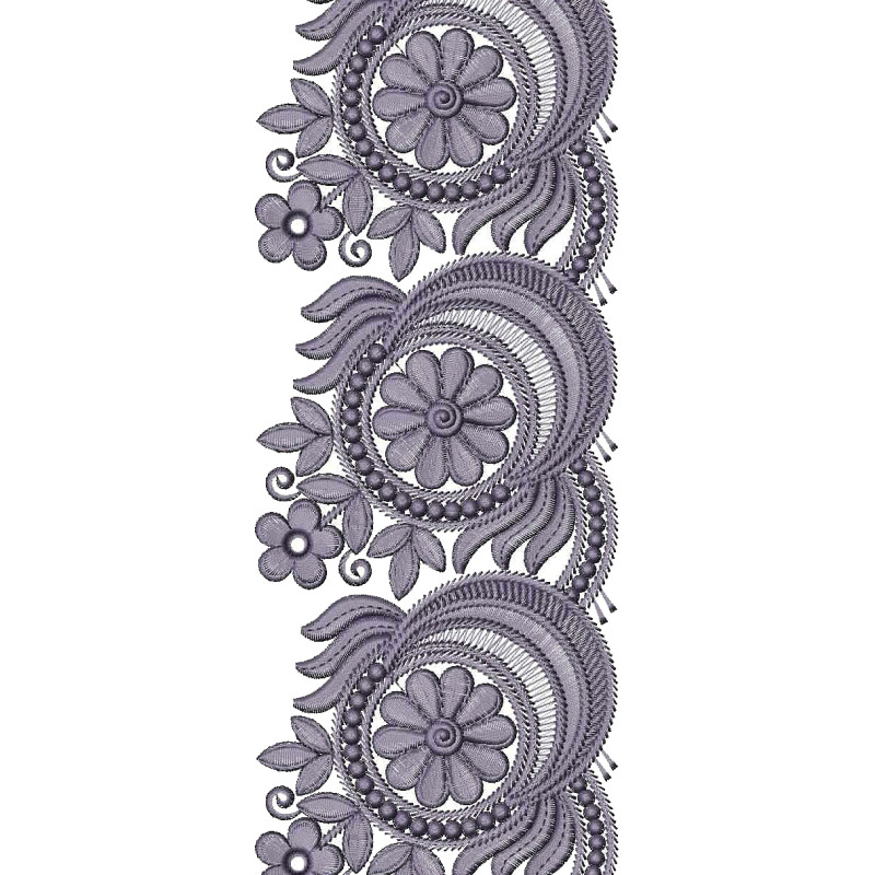 Cut Work Lace Embroidery Design 25777