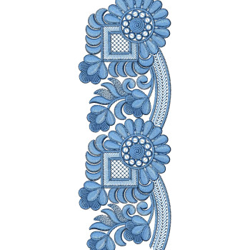 Scarf Lace Embroidery Design 25782