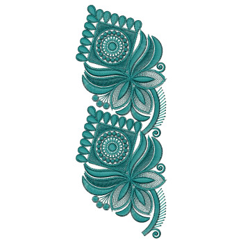 Machine Embroidery Lace In Square Shape 25791