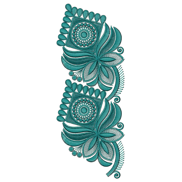 Machine Embroidery Lace In Square Shape 25791