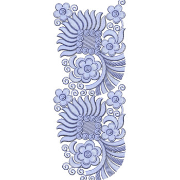 Daisy Flower Lace Embroidery Design 25814