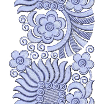 Daisy Flower Lace Embroidery Design 25814