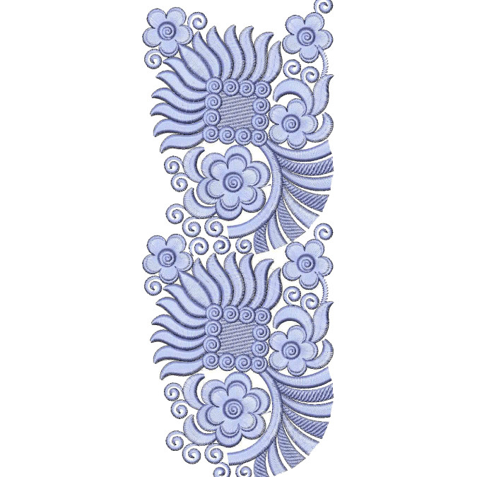 Daisy Flower Lace Embroidery Design 25814