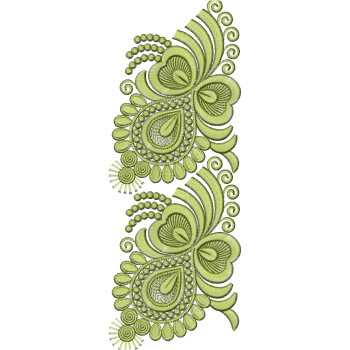 Small Heart Lace Embroidery Design 25819