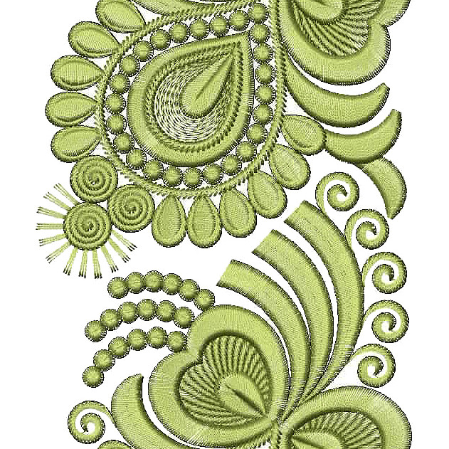 Small Heart Lace Embroidery Design 25819