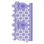 Designer Purple Lace Embroidery Design 25826