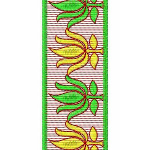 Simple Lotus Embroidery Lace Design 2971