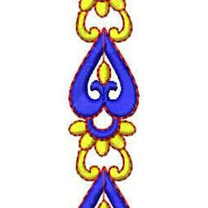 Heart Belt Lace Embroidery Design 2974