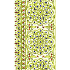 Bridal Wedding Wear Cording Embroidery Lace Design 2975