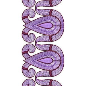 Lace Dress Cording Embroidery Design