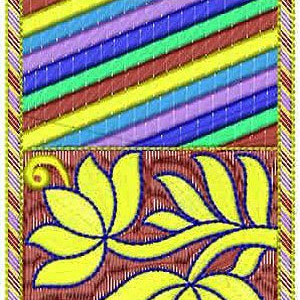 Box Style Lace Border Embroidery Design