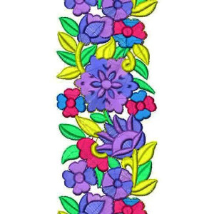 Latest Kolkata Textile Trend Sari Border Embroidery Design