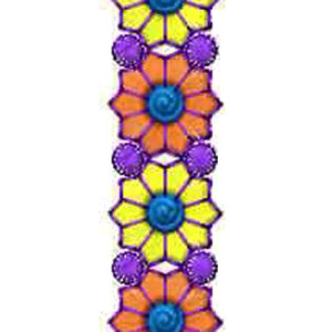 Footwear Embroidery Designer Lace Border Design