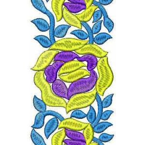 Muskaan Designer Lace Border Embroidery Design