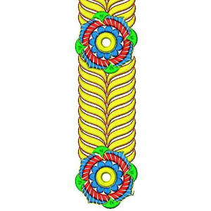 London Fashion Designer Casual Embroidery Scarf Design