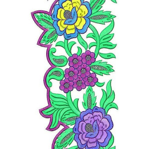 Scarf | Dupatta | Hijab | Cutwork Embroidery Design