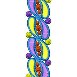 Bold Satin Embroidery Design