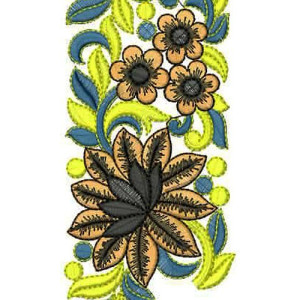 Bhagalpuri Designer Border Embroidery Design