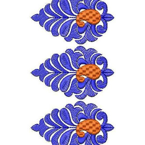 Tana Bana Dress Border Embroidery Design