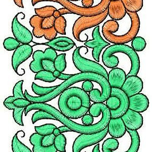 Farasha Border Lace Brocade Embroidery Design