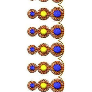 Cording Jalabiya Border Embroidery Design