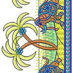 Beach Embroidery Design