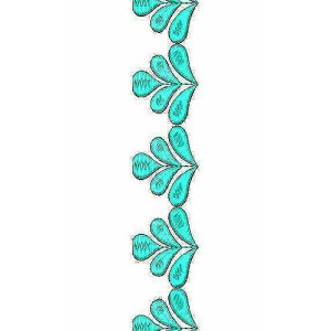 Small Floral Motif Border Embroidery Designs