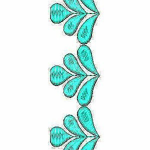 Small Floral Motif Border Embroidery Designs