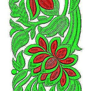 Black & Gold Bride Thread Matching Lace Border Design