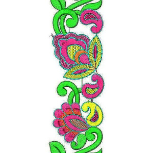 Tassel Dress Belt Embroidery Design