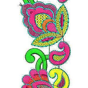 Tassel Dress Belt Embroidery Design