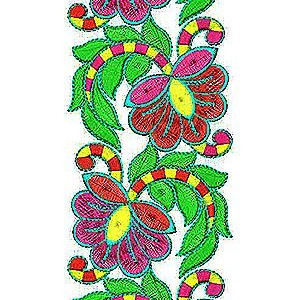 Kimono Embroidery Obi Belt Lace Border Brocade Design