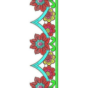 Embroidery Belt Border Lace Design