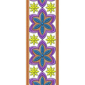 Wedding Gown Lace Embroidery Design