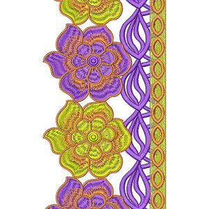 Pencil Skirt's Lace Embroidery Design