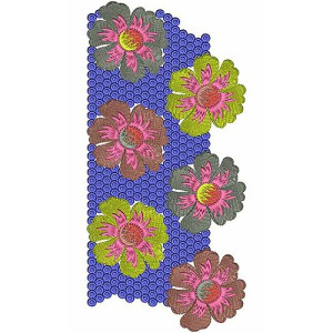 Princess Gown's Lace Embroidery Design