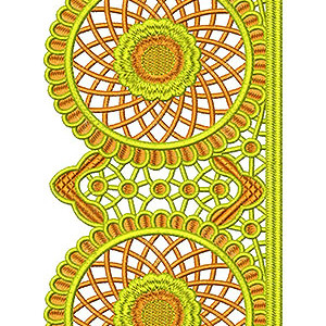 Nice Embroidery Machine Lace Design