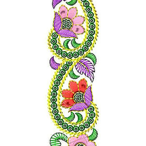 Formal Party Dress Lace Embroidery Design