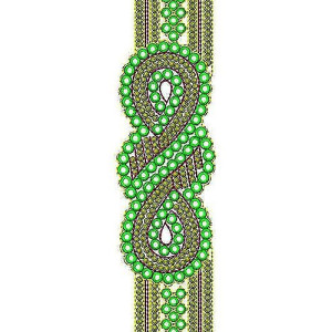 Pashtun Clothing Designer Lace Border Embroidery Design