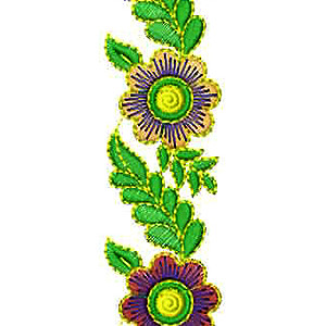 Embroidery Tulle Lace Trim Design