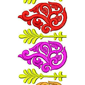 Designer Lace Fabrics Embroidery Design