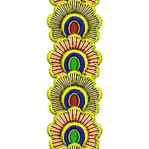 Trimming Indian Lace Embroidery Design