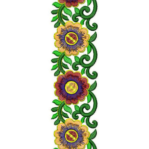 Italian Lace Fabric Embroidery Design