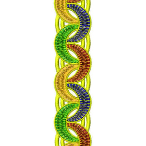 Afghan Pattern Lace Embroidery Design