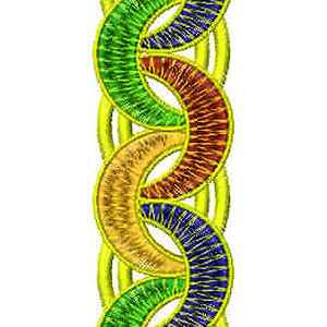 Afghan Pattern Lace Embroidery Design