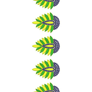 Sequins Lace Design For Wedding Gown