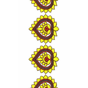 Modern Sequins Lace Embroidery Design